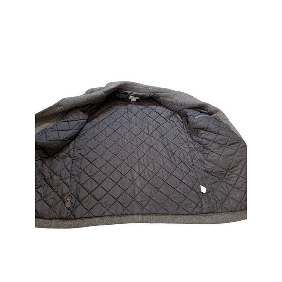 J Crew Ludlow Car Coat Men's Size Large Herringbone Tweed Insulated Overcoat - Picture 3 of 8